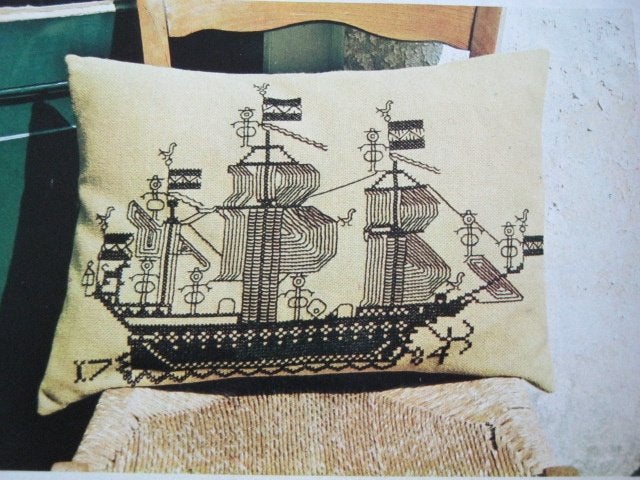 Borduurpatroon  Oude Zeilboot  nr 6308, Verzenden, Nieuw, Handborduren, Patroon