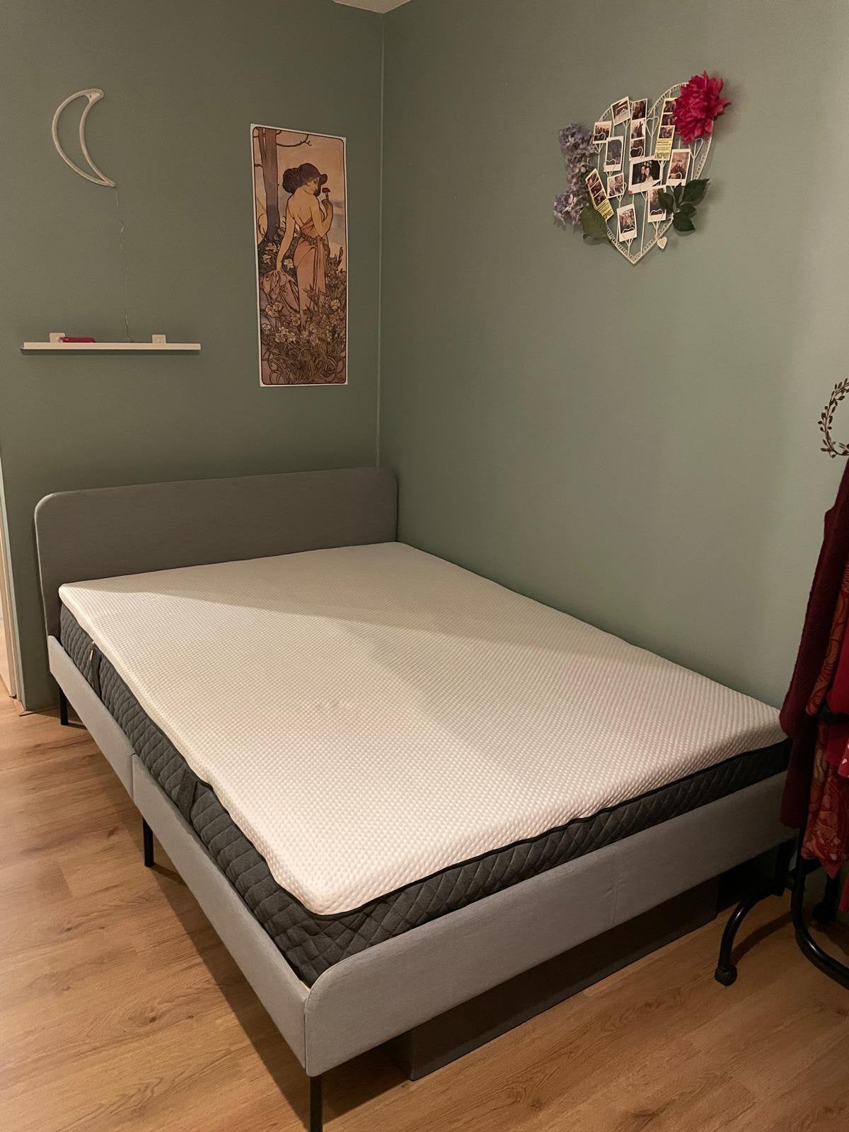 Ikea bed + Emma matras, Ophalen, Gebruikt, 140 cm, Twijfelaar