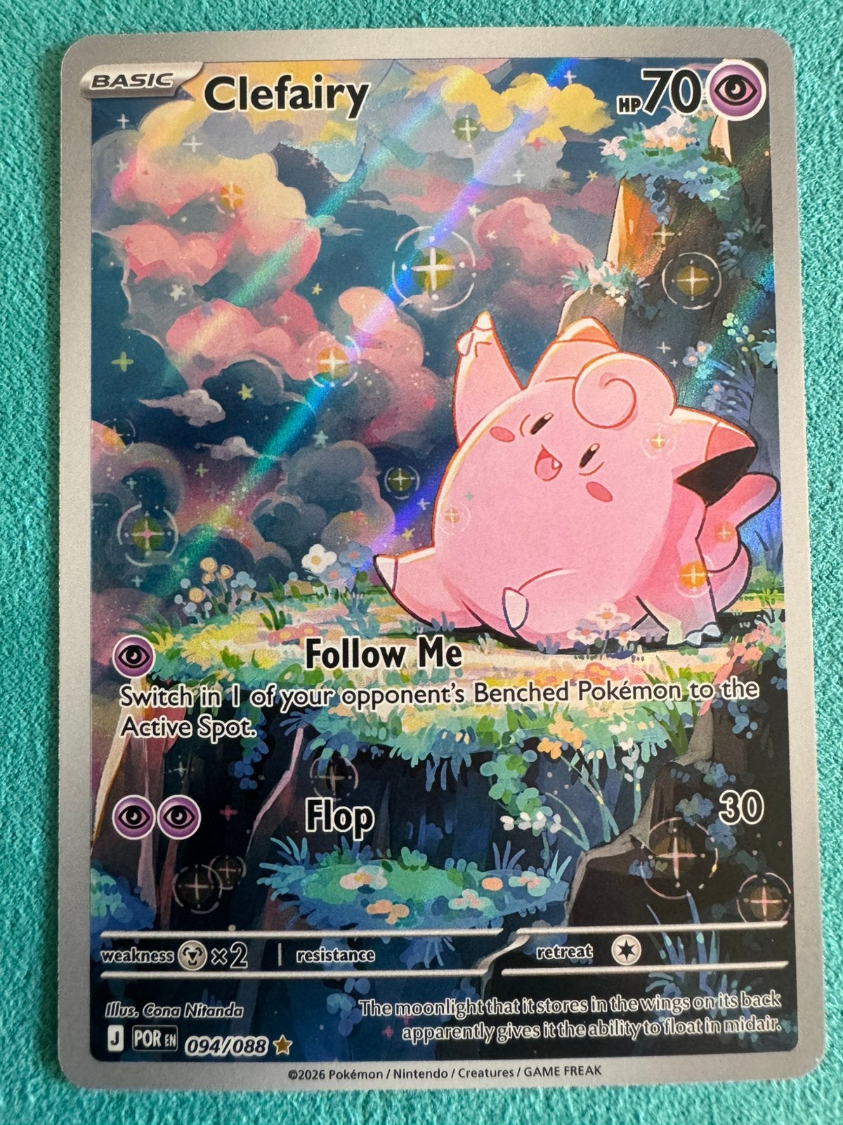 Clefairy POR094, Hobby en Vrije tijd, Verzamelkaartspellen | Pokémon, Ophalen