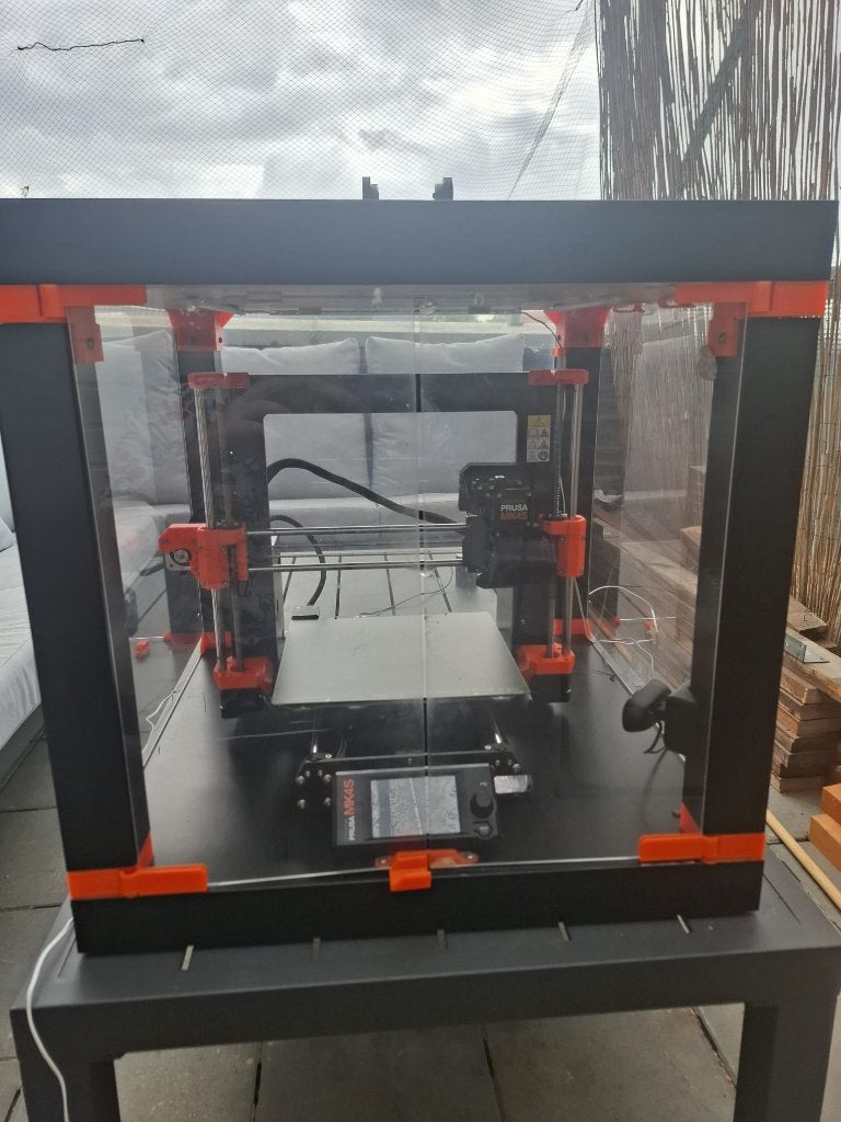 Prusa MK4S 3D-printer met behuizing, Gebruikt, Ingebouwde Wi-Fi, Filament, Ophalen