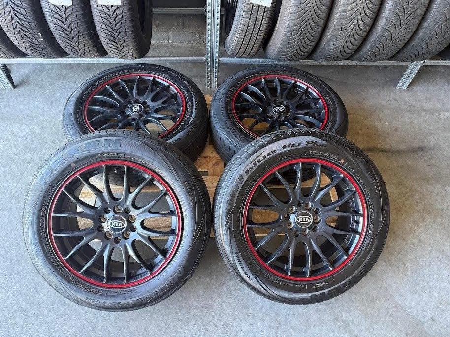 KIA velgen + zomerbanden| 205/60 R16 | incl montage, Ophalen, Gebruikt, 16 inch, Banden en Velgen