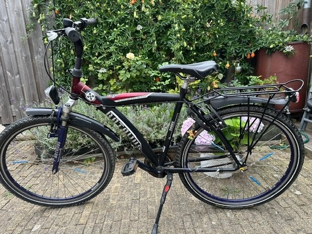 Jongensfiets Batavus Snake 26 inch., Gebruikt, Velgrem, Versnellingen, Batavus