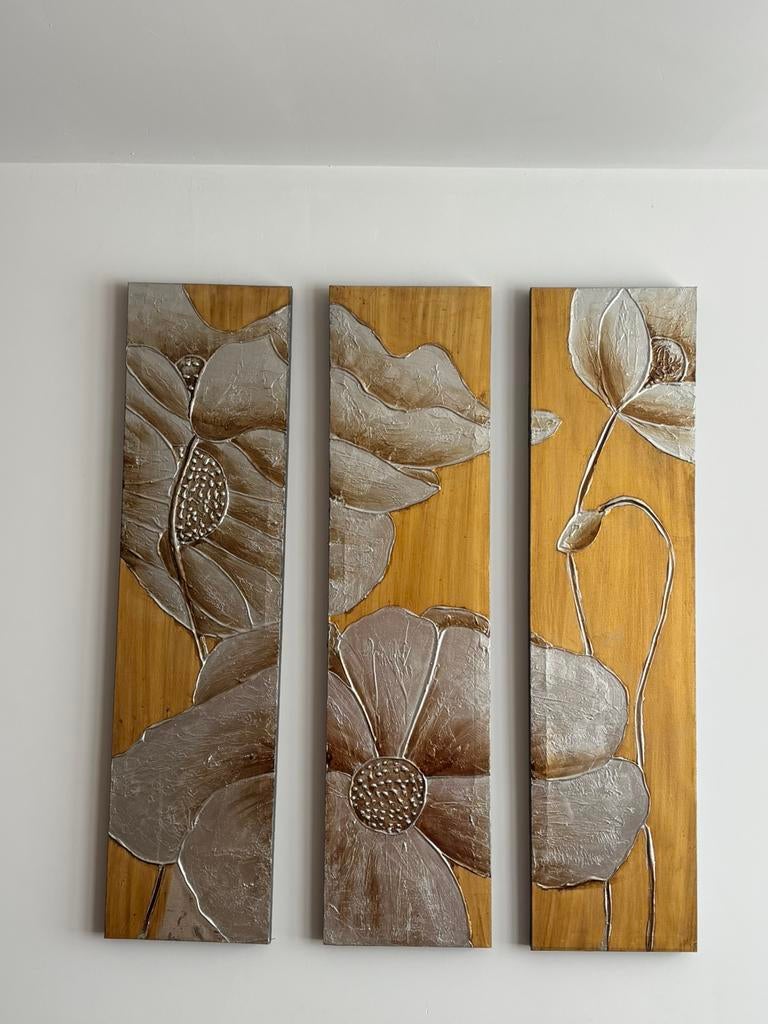 Schilderij 3 luik , 3x 25cm bij 100cm, Ophalen