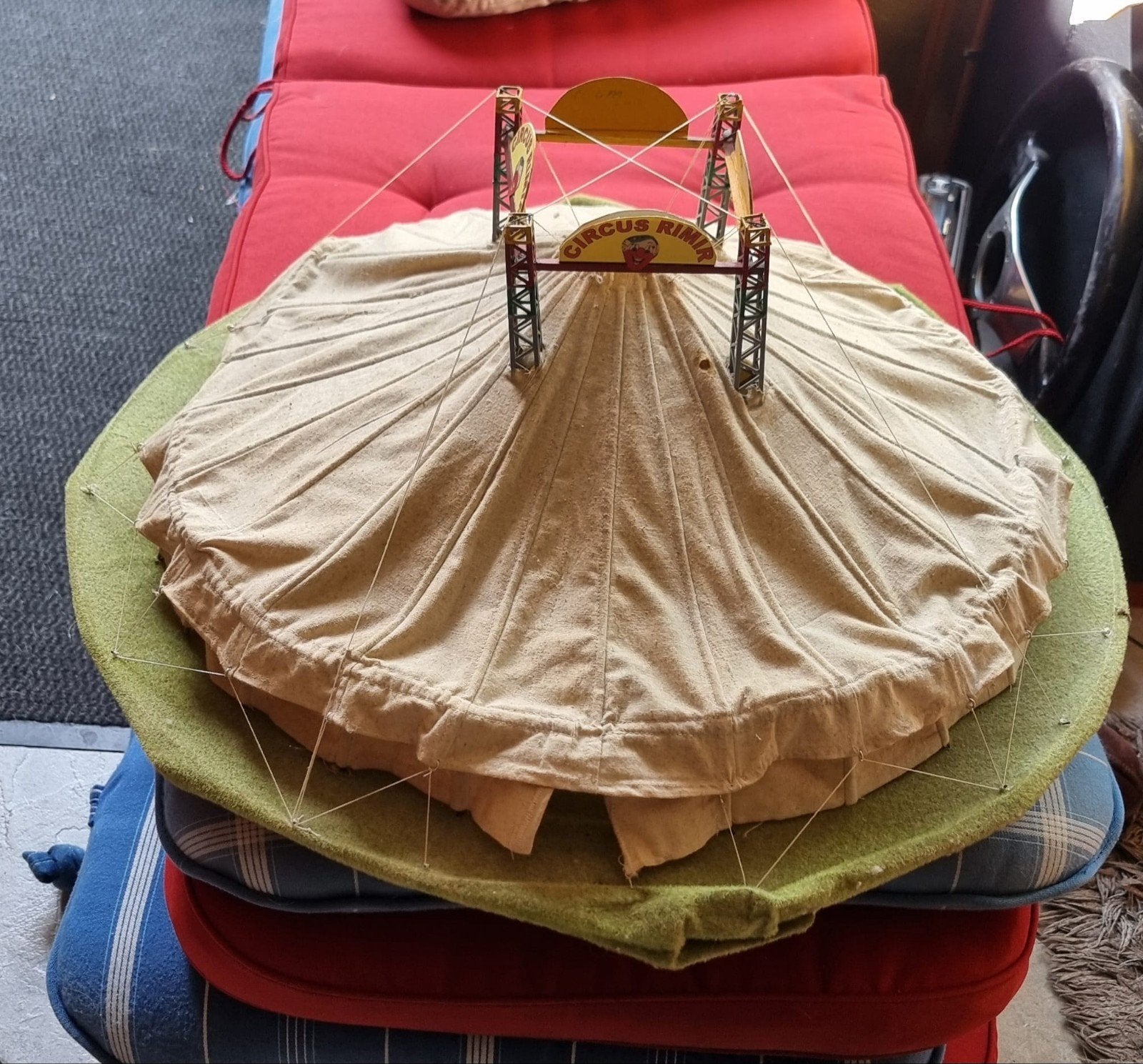 Vintage Circus Renz modelbouw - Grote tent en accessoires, Gebruikt, Ophalen, Overige merken, Groter dan 1:32