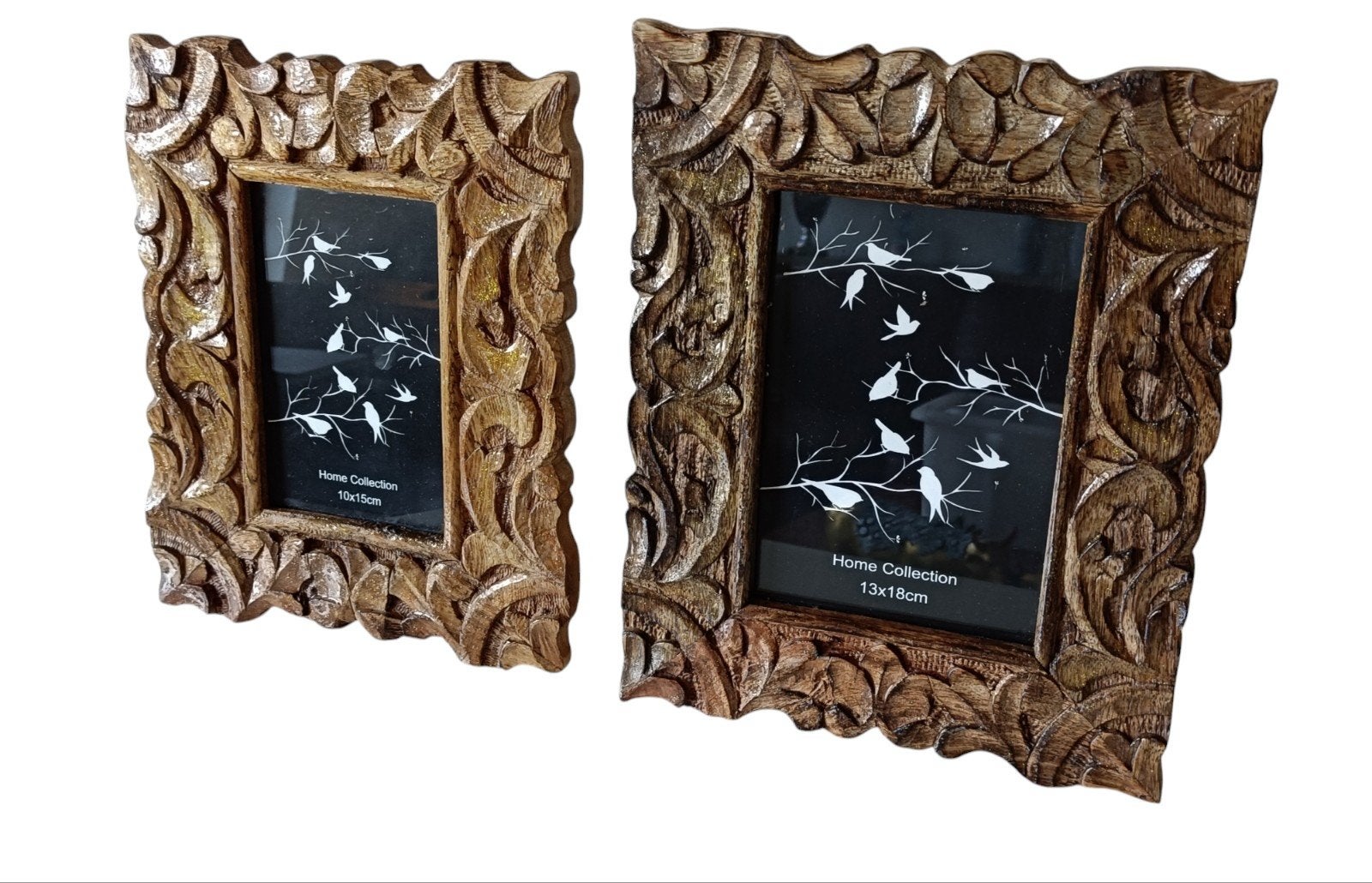 2 houten fotolijsten met laag epoxy met lichte glitter, Ophalen of Verzenden, Nieuw