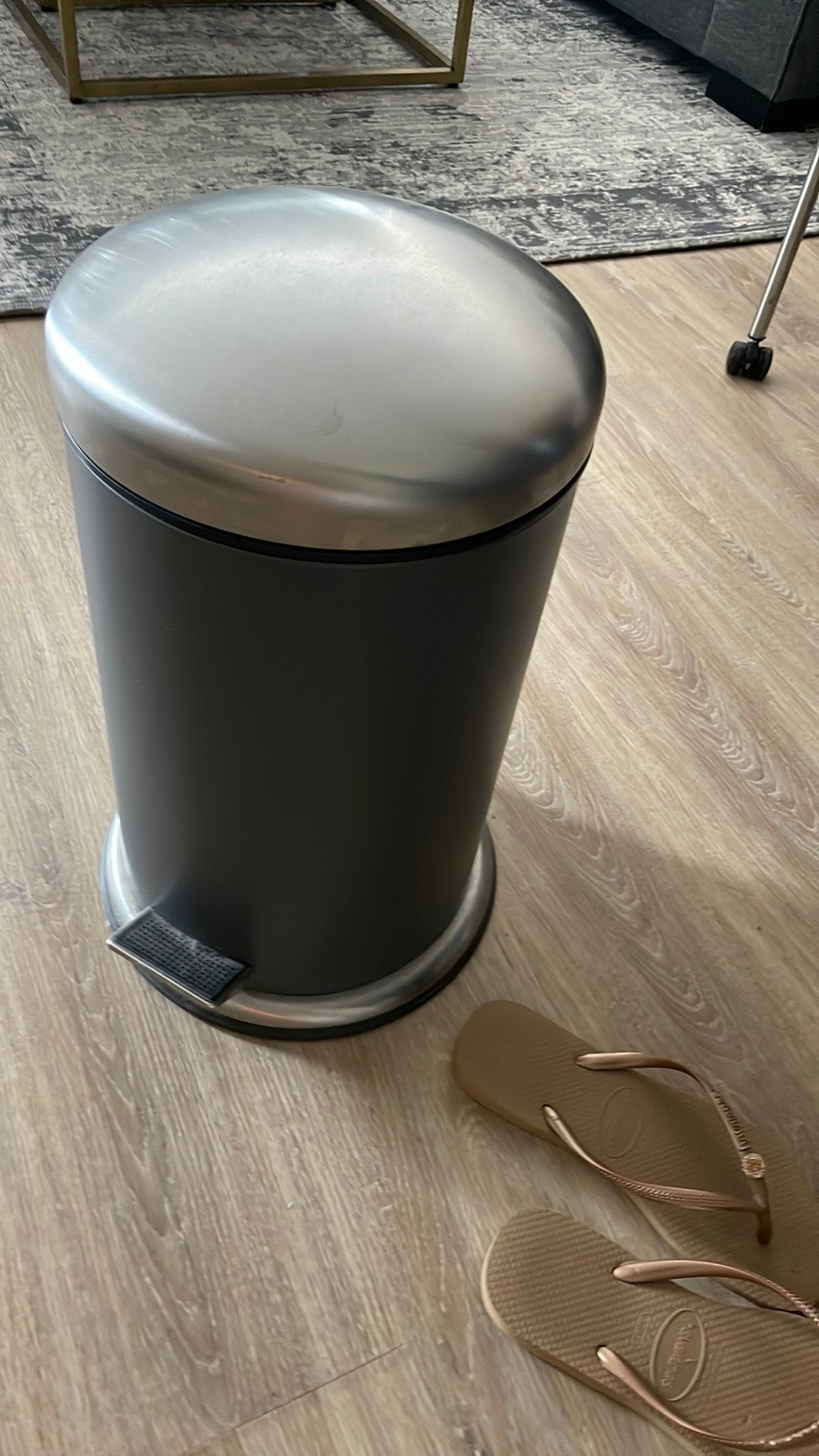***pedaalemmer zgan***, Minder dan 10 liter, Ophalen of Verzenden, Zo goed als nieuw, Metaal