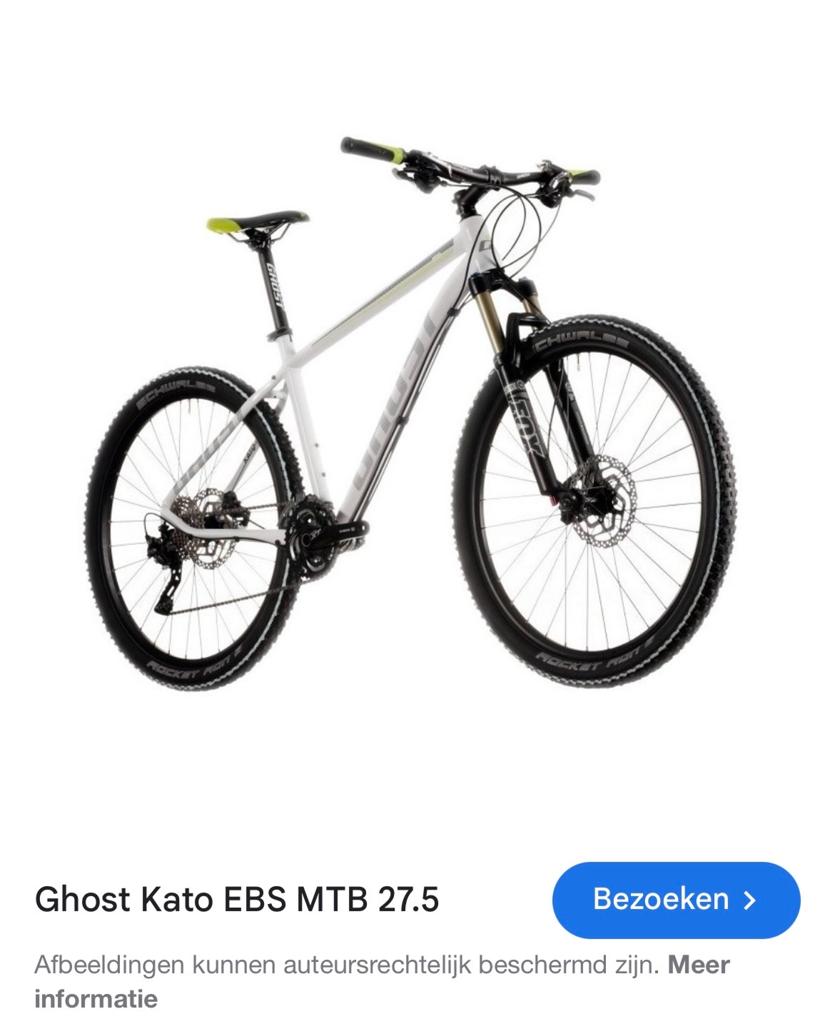 Gezocht Ghost Kato EBS MTB 27.5 Mountainbike, Overige merken, Hardtail, Heren, Ophalen of Verzenden
