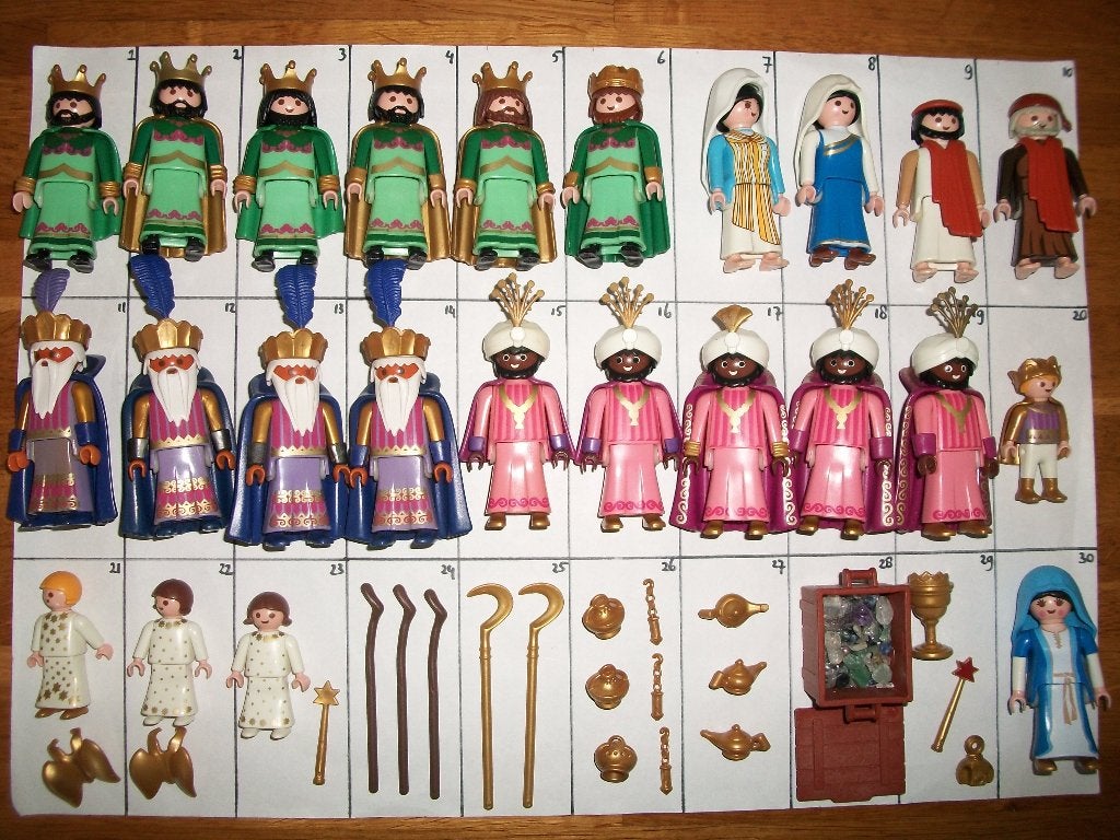 Koningen, Maria, kameel, kar, engeltje, wierook, scepter, Ophalen, Zo goed als nieuw, Complete set, Figuren