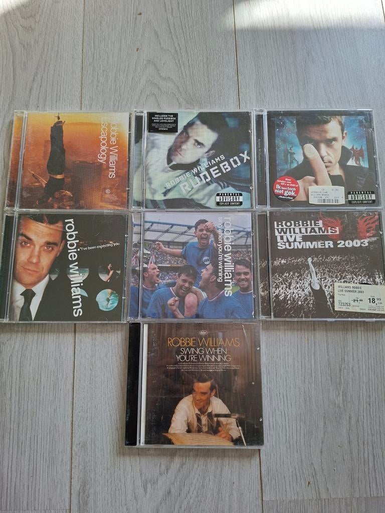 robbie williams 7 cd s, Ophalen of Verzenden, Gebruikt