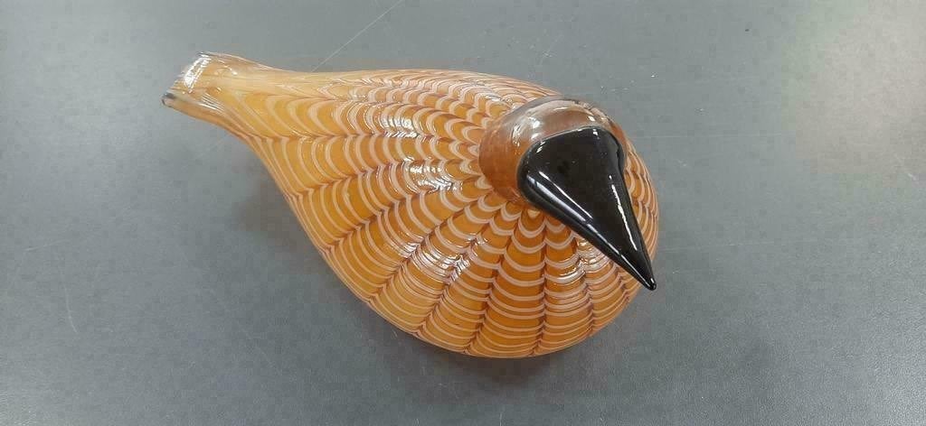 Originele Iittala Bird Birds by Toikka Hakki - 1st jaarvogel, Ophalen of Verzenden, Beeld, Glas, Gesigneerd