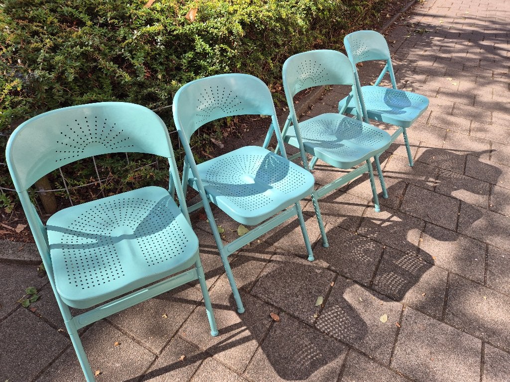 Klap stoeltjes, Huis en Inrichting, Ophalen, Moderen Retro, Overige kleuren, Zo goed als nieuw