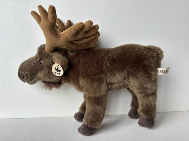 WWF Eland knuffel - 35 cm, Kinderen en Baby's, Speelgoed | Knuffels en Pluche, Ophalen of Verzenden, Zo goed als nieuw, Overige typen