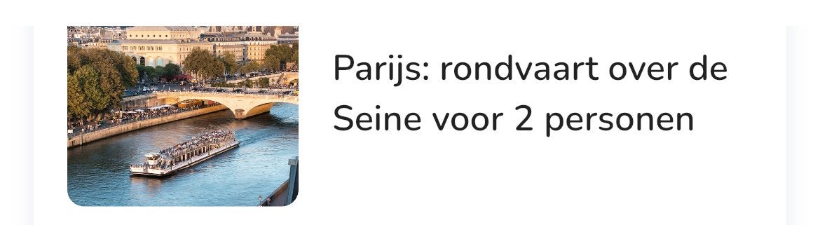 Rondvaart over de seine, Tickets en Kaartjes, Twee personen