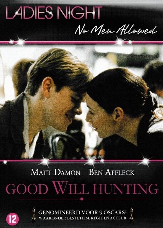 Good Will Hunting (Ladies Night) DVD, Cd's en Dvd's, Dvd's | Drama, Vanaf 12 jaar, Verzenden, Zo goed als nieuw, Drama