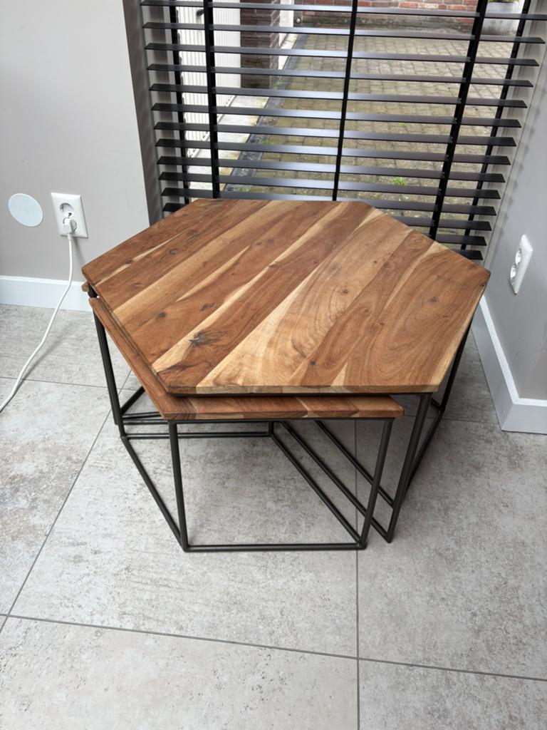 Hexagon salontafel, Huis en Inrichting, Ophalen, 50 tot 100 cm, Zo goed als nieuw, Minder dan 50 cm