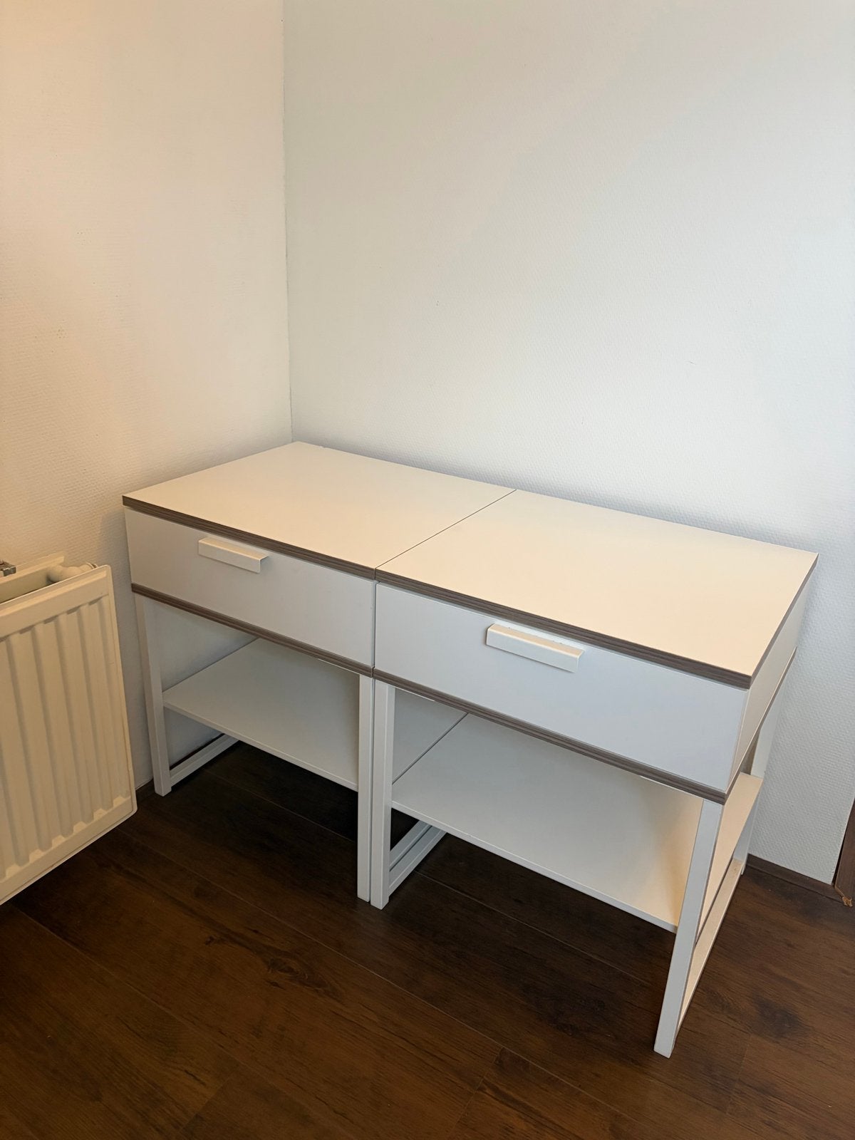 2 Ikea Trysil nachtkastjes, Ophalen, Gebruikt, 45 tot 65 cm, Minder dan 55 cm