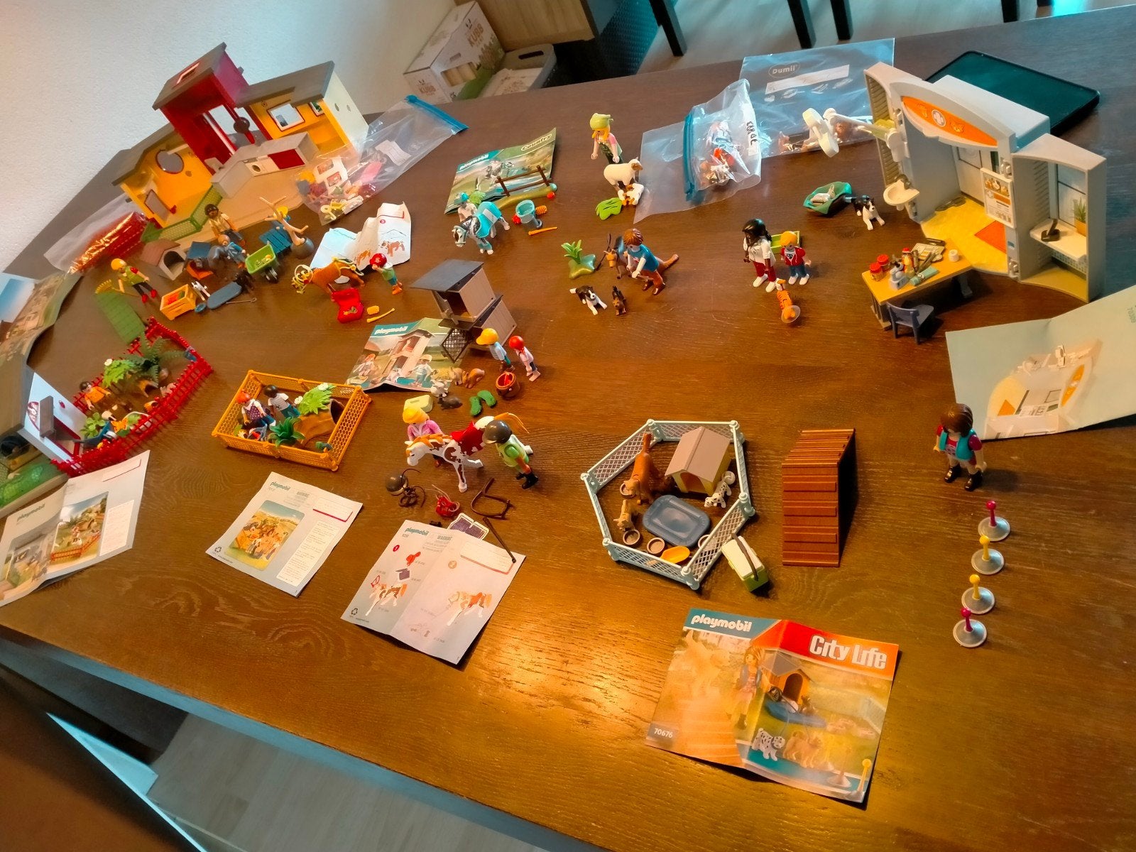 Grote Playmobil Country & City Life collectie, Ophalen of Verzenden, Gebruikt, Complete set