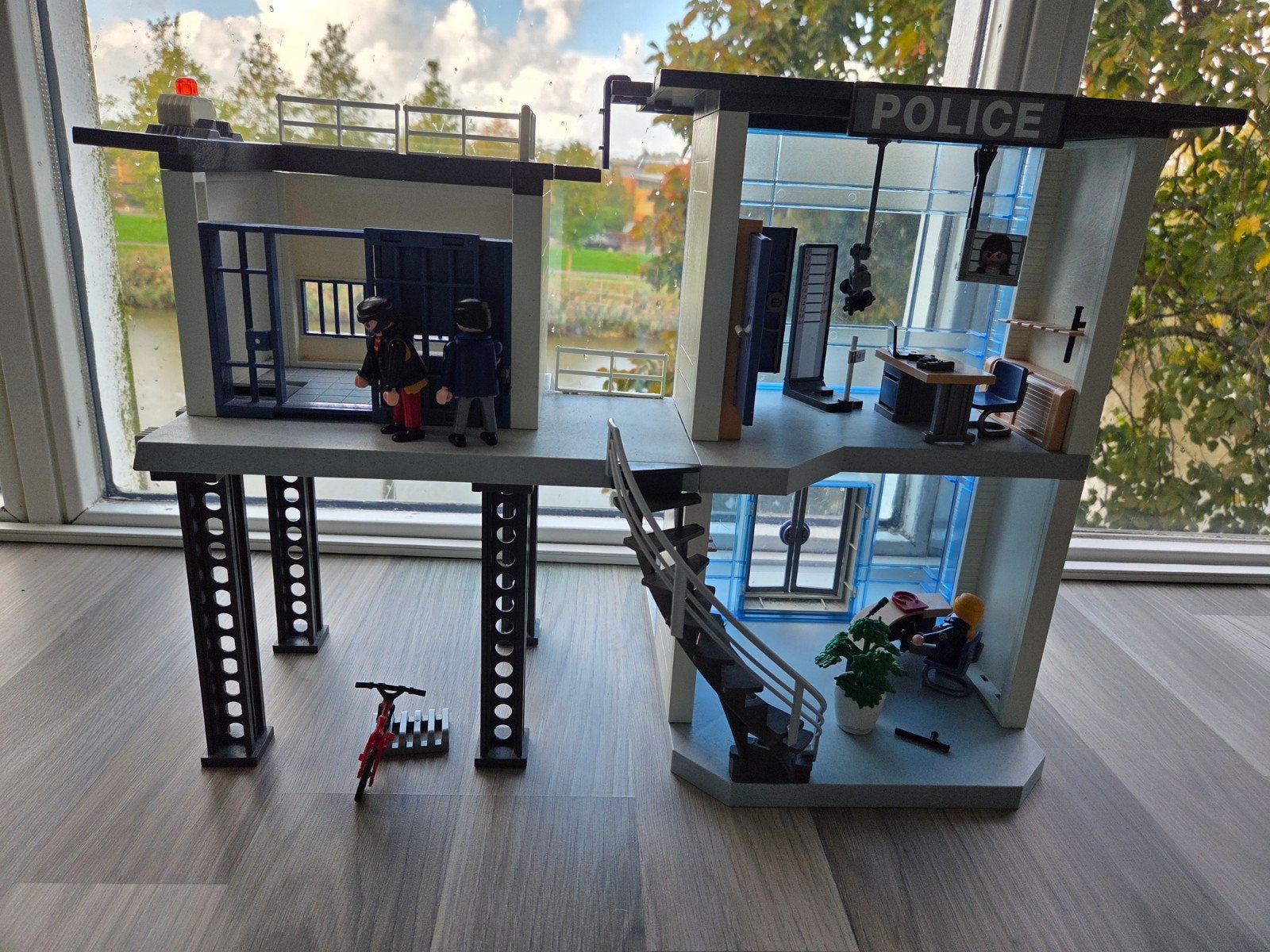 Playmobil Politiebureau met Gevangenis en Figuren, Kinderen en Baby's, Ophalen, Gebruikt, Gebouw, Complete set