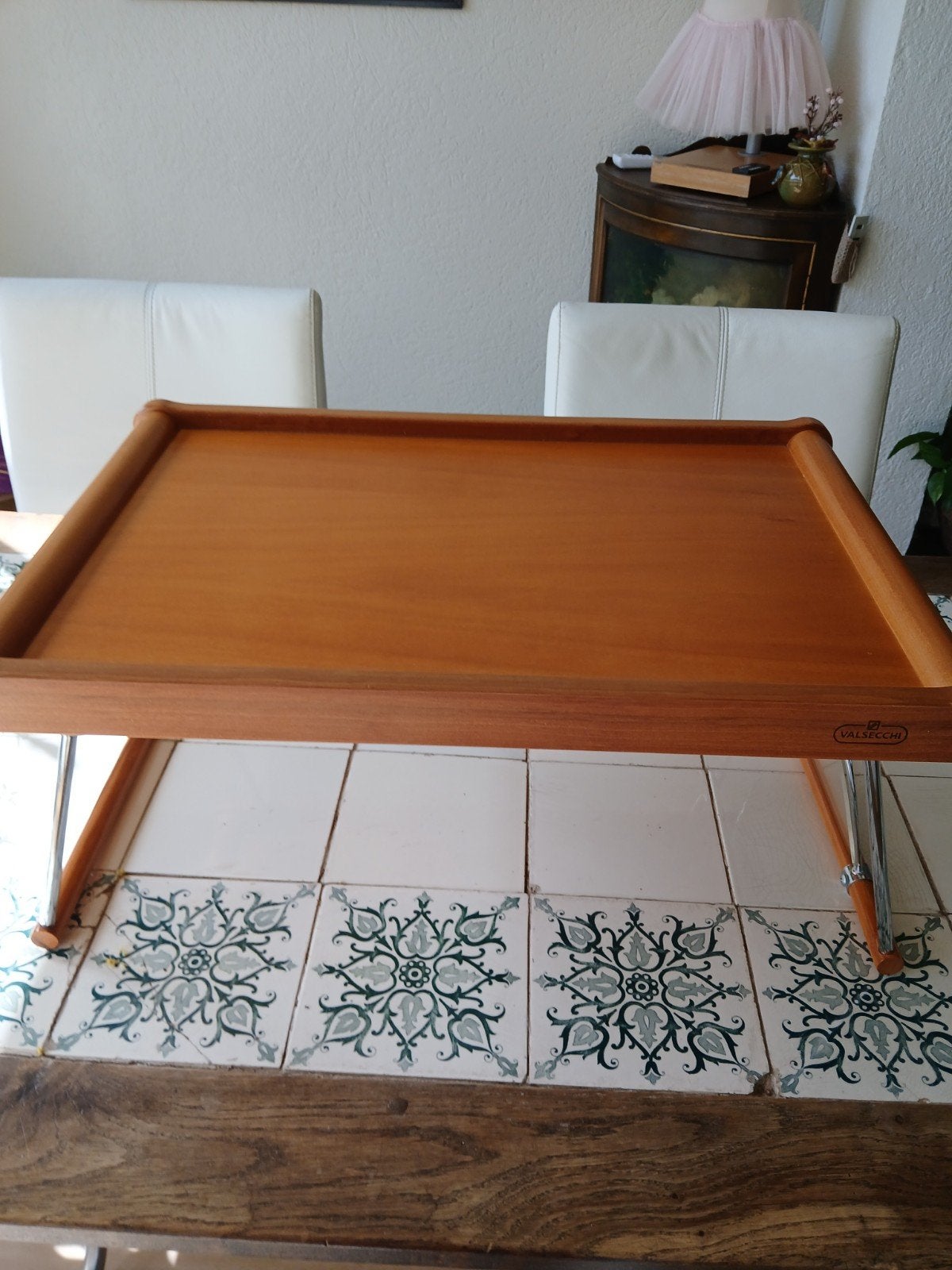 Valsecchi bedtafel/laptoptafel - zo goed als nieuw, Overige houtsoorten, 50 tot 100 cm, Zo goed als nieuw, Modern