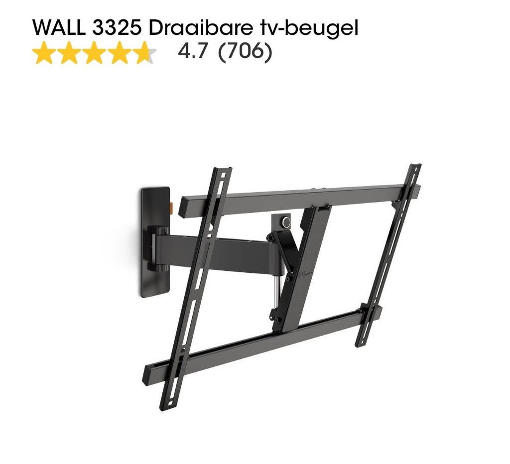 Vogel's WALL 3325 Draaibare TV-beugel 40-65 inch, Ophalen of Verzenden