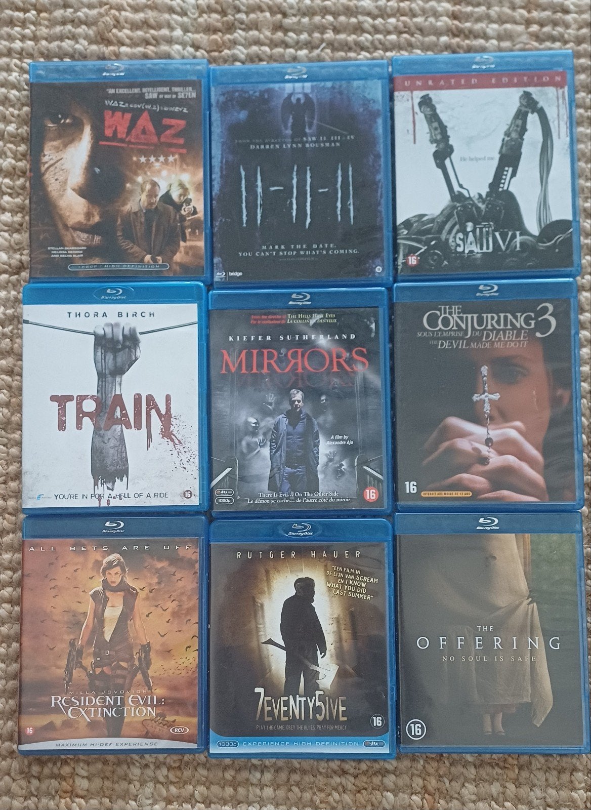 18x Horror met: Saw, Shark Night, Resident Evil, Conjuring, Cd's en Dvd's, Blu-ray, Ophalen of Verzenden, Zo goed als nieuw, Horror