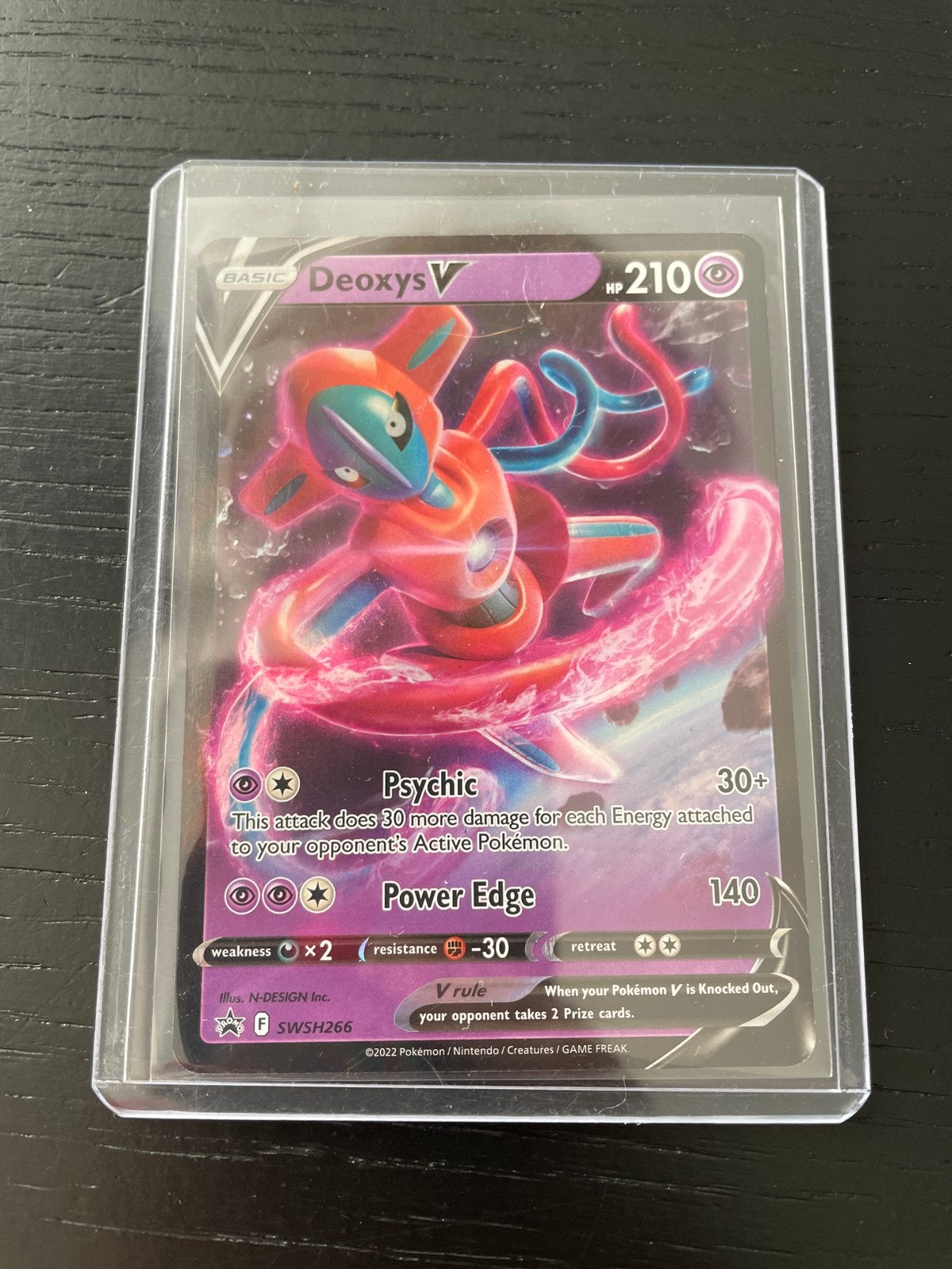 Deoxys V SWSH266 Pokémon Kaart - Zo goed als nieuw, Ophalen of Verzenden, Zo goed als nieuw, Losse kaart