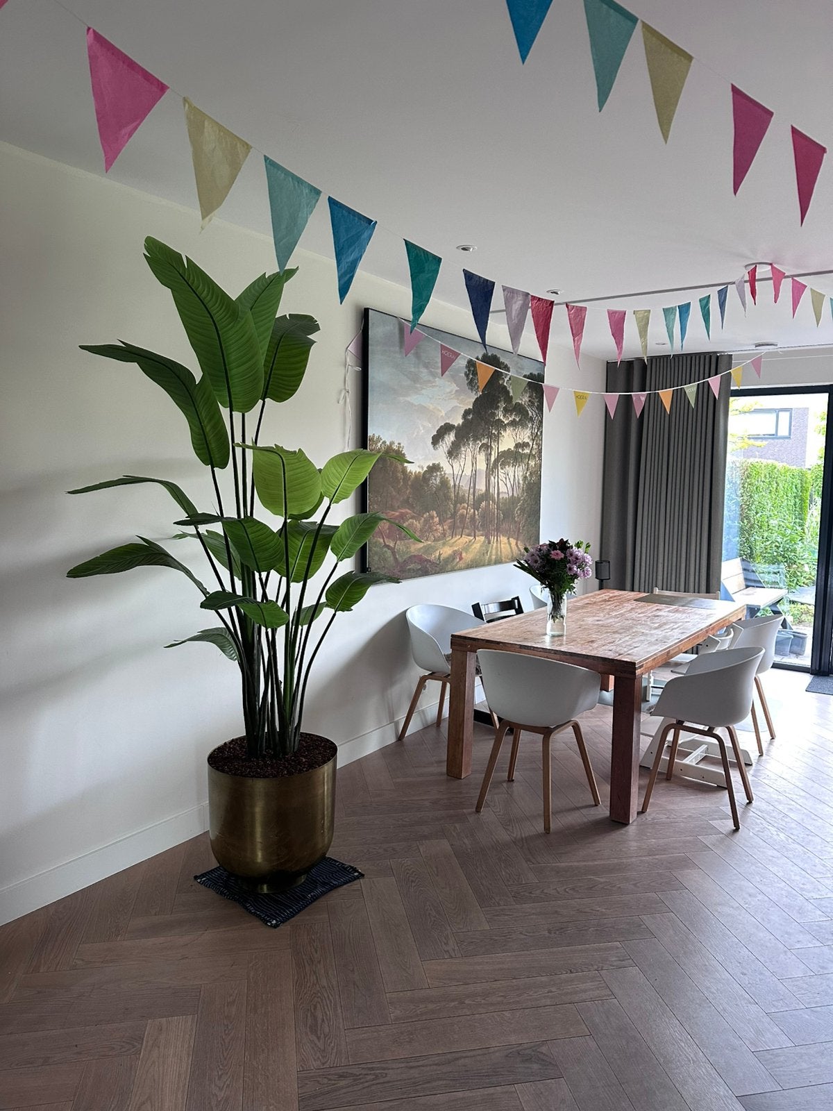 Houten eettafel 2m20 bij 1m - ophalen deze week, Ophalen, Gebruikt