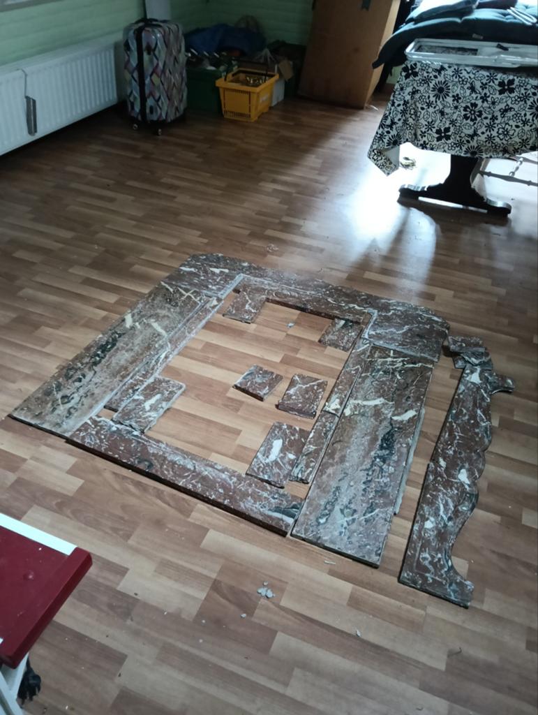 Schoorsteen mantel, Ophalen of Verzenden, Vrijstaande haard, Elektrische haard