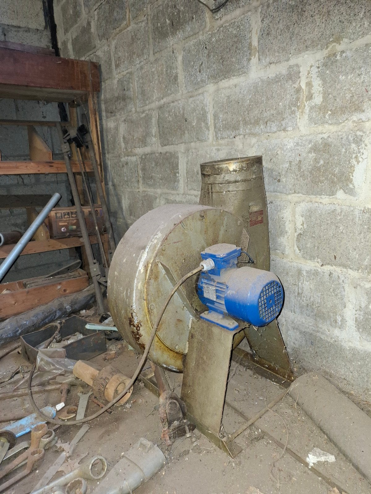 afzuiger blower, Ophalen