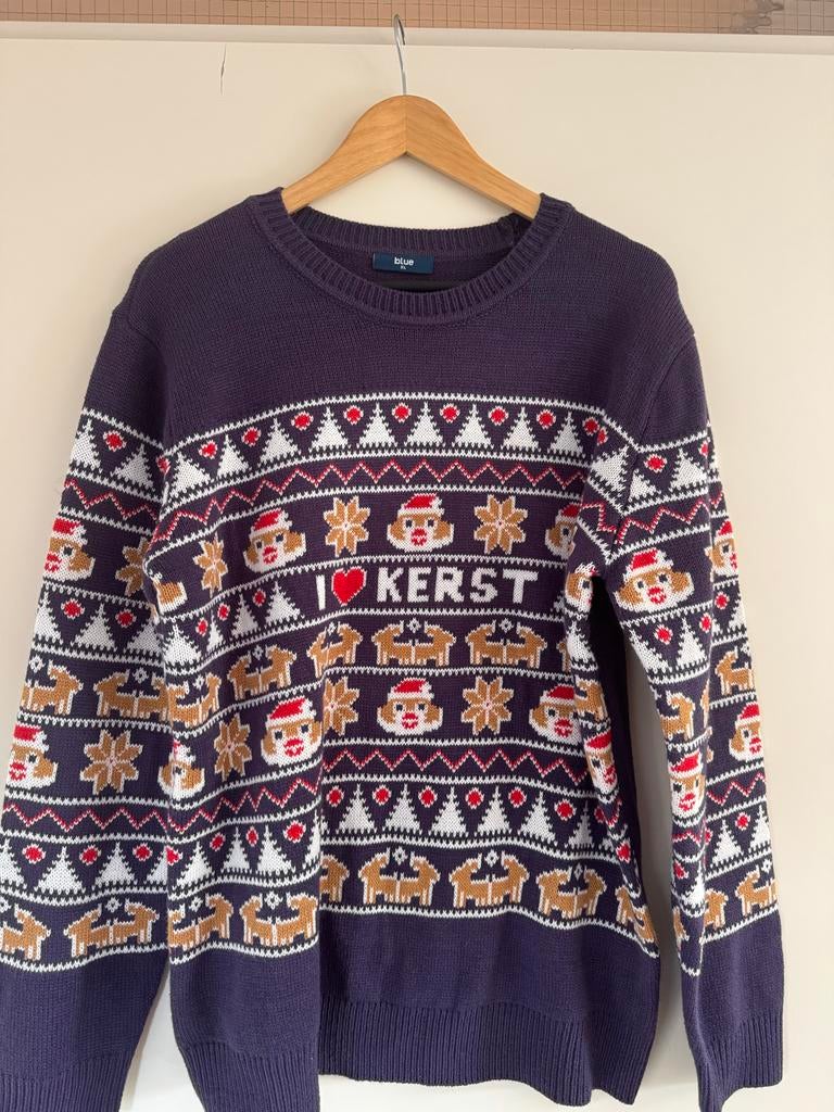 Kersttrui AH maat XL, Ophalen of Verzenden, Nieuw, Maat 56/58 (XL), Blauw