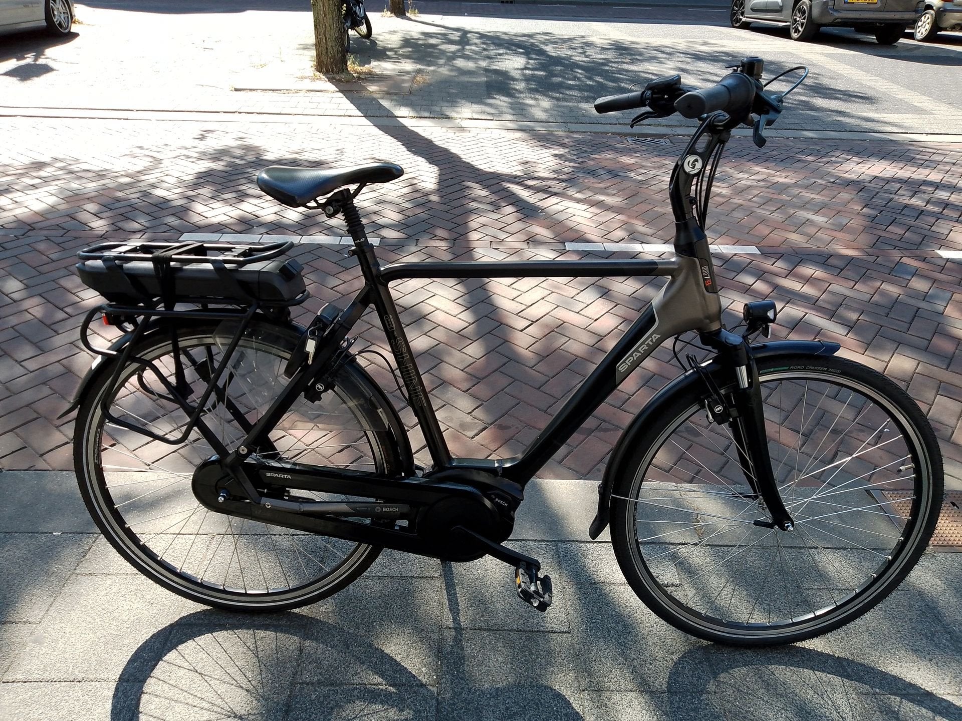 Sparta M7B A-Shine h61 elektrische herenfiets Bosch, Sparta, Gebruikt, -, -