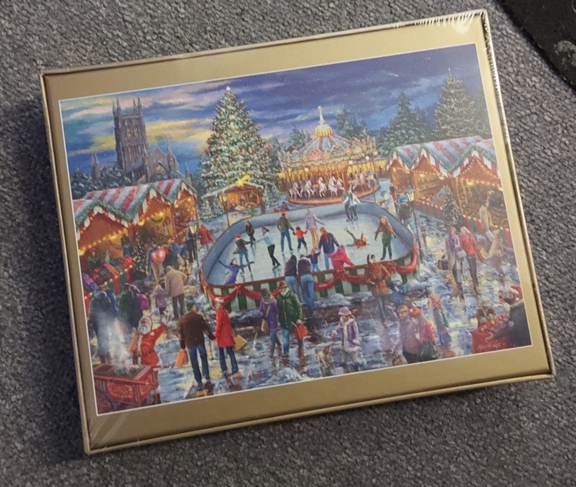 Nieuwe kerst puzzel in plastic gibson, Ophalen of Verzenden, 500 t/m 1500 stukjes, Nieuw