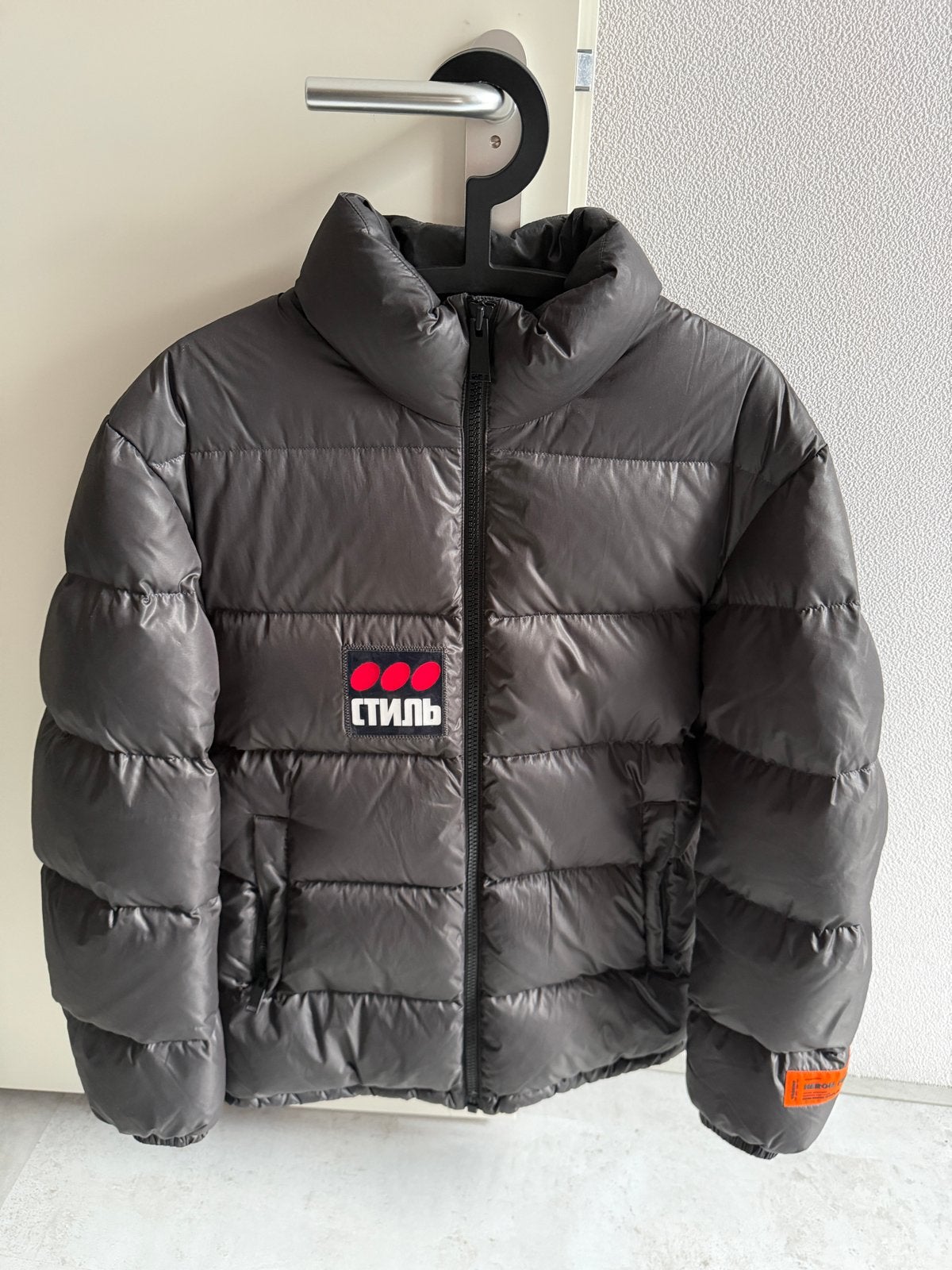 Heron Preston Puffer Jas Zwart Maat S, Ophalen of Verzenden, Zo goed als nieuw, Maat 46 (S) of kleiner, Zwart