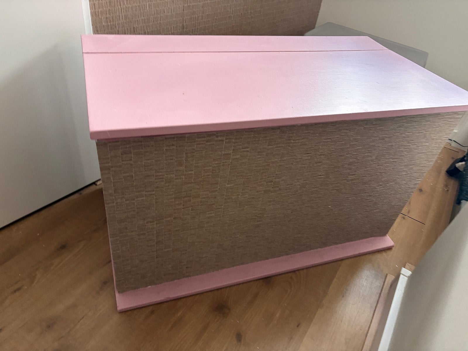 Roze opbergkist / speelgoedkist, Ophalen, 50 – 75, Gebruikt, 50 tot 100 cm