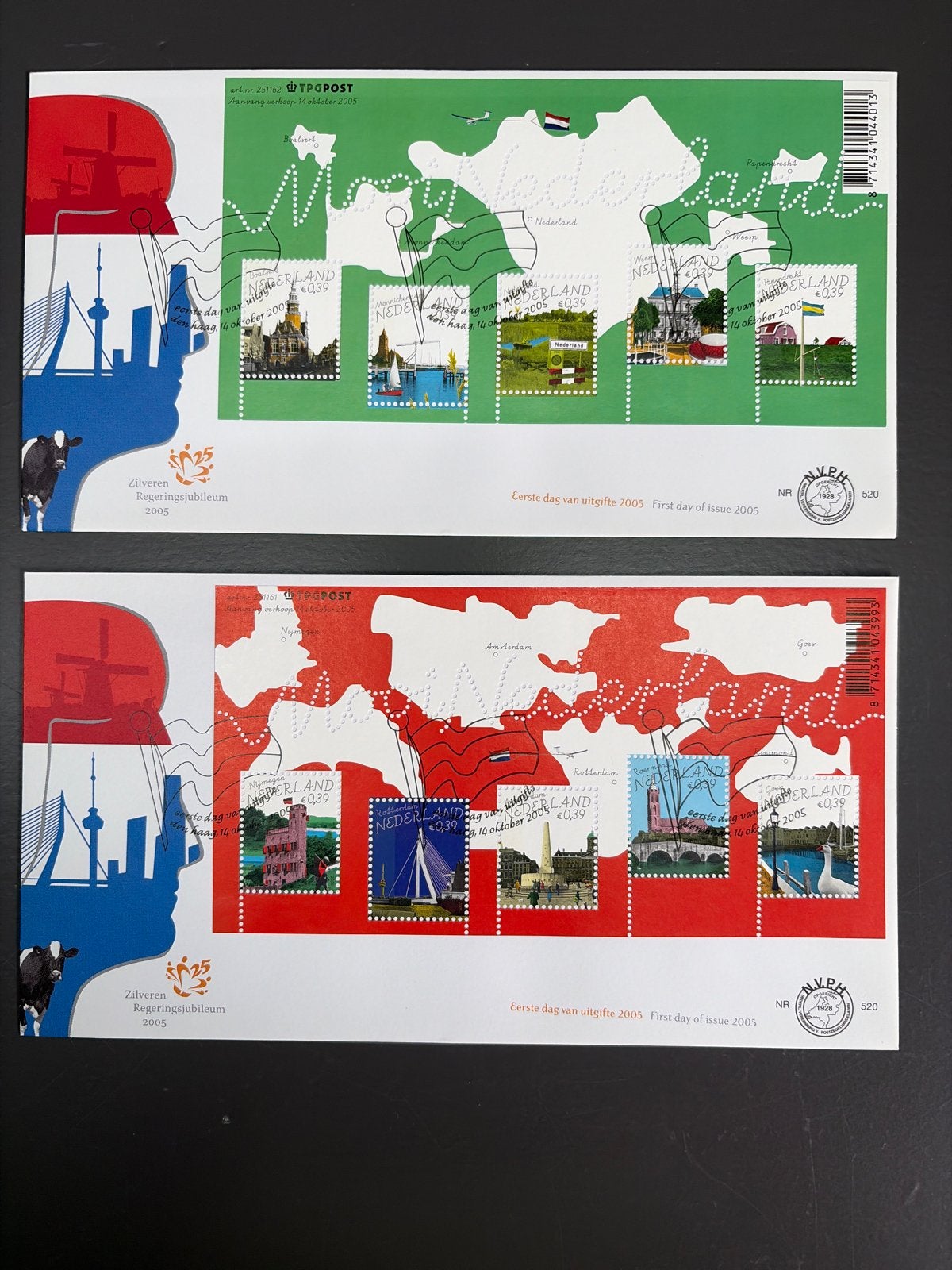 Zilveren Regeringsjubileum 2005 Eerste Dag Uitgifte, Postzegels en Munten, Ophalen of Verzenden, Na 1940, Postfris