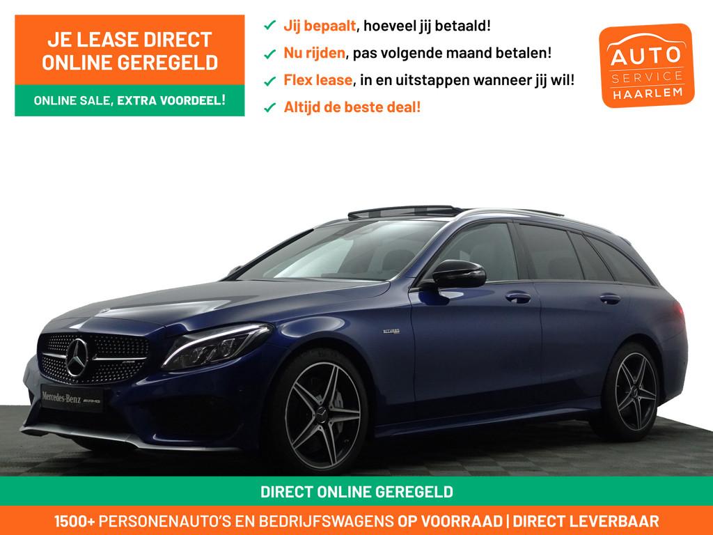 Mercedes-Benz C-Klasse Estate AMG 43 4MATIC Premium- Dealer, Auto's, Gebruikt, 368 pk, Met garantie (alle), Blauw
