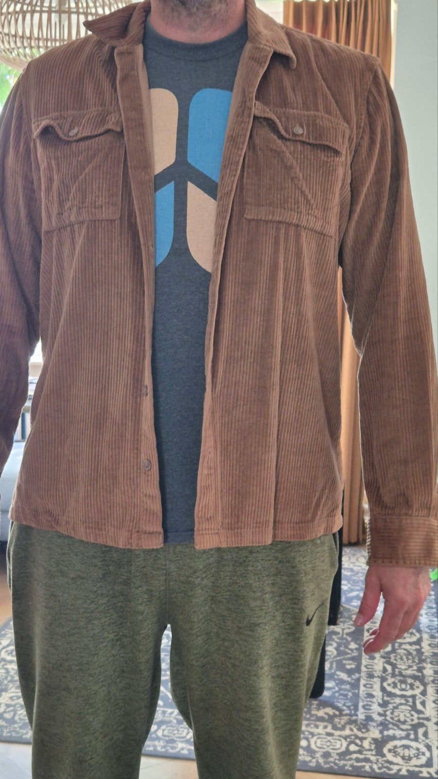 Blend Corduroy Blouse - Maat XL - Zo goed als nieuw, Ophalen of Verzenden, Zo goed als nieuw, Bruin, Blend