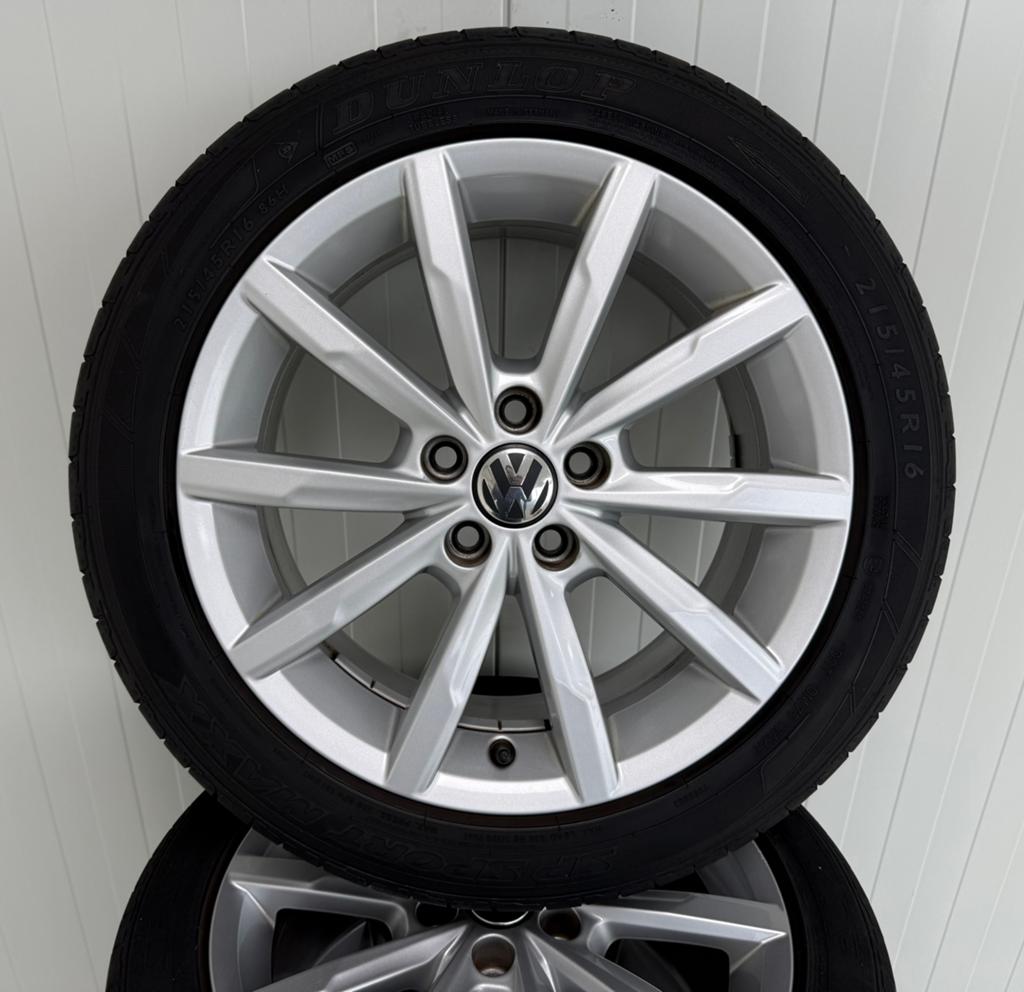 Originele Volkswagen Polo Portago Velgen 16 Inch VW R-Line, Ophalen, -, Banden en Velgen, Personenwagen