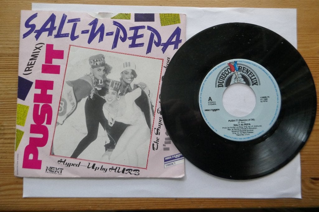 Single: Salt-N-Pepa – Push It, Gebruikt, 10 inch, Ophalen of Verzenden, Pop