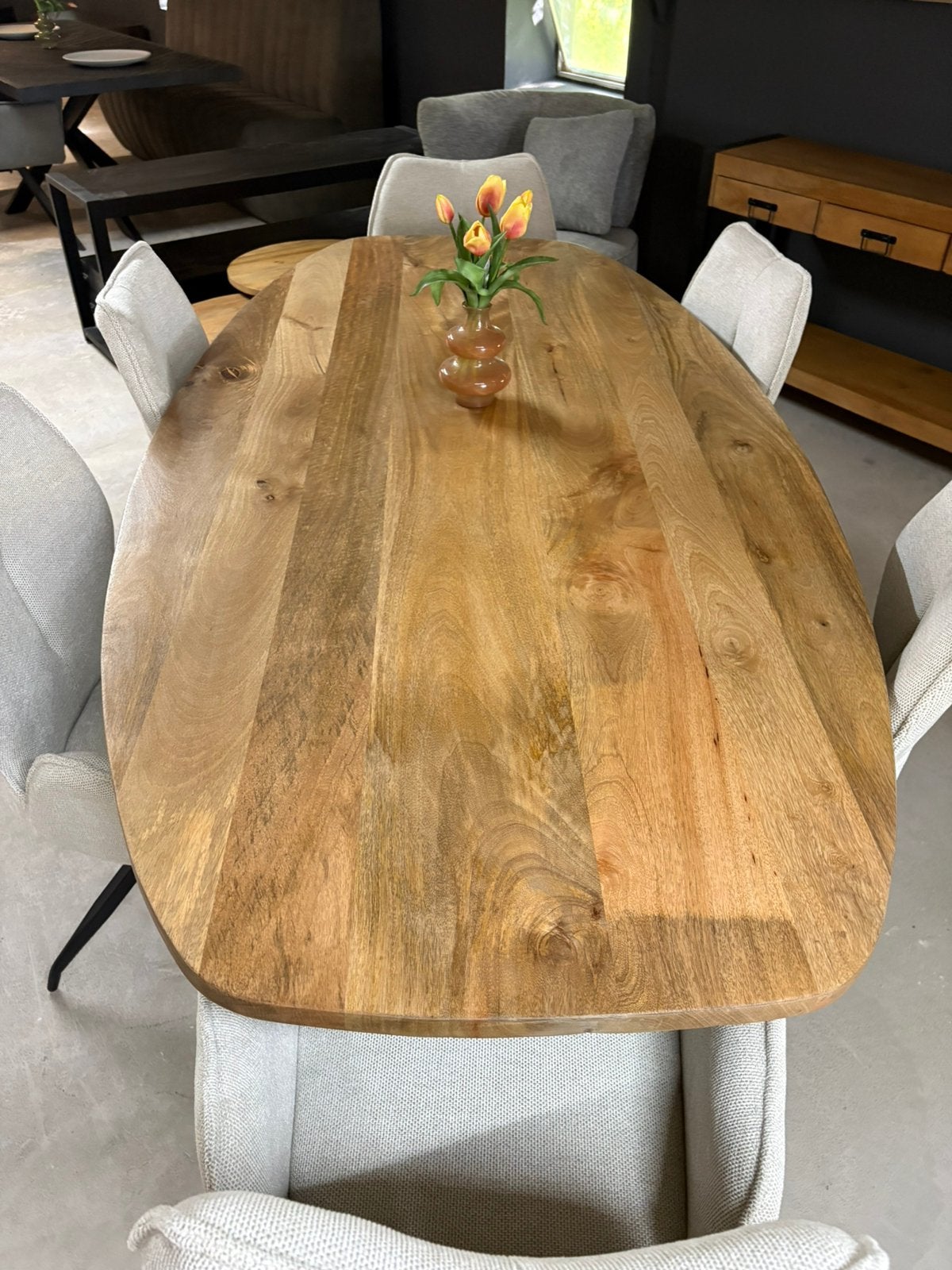 Eettafel Élégance 200 cm – Deens ovaal – NIEUW, Ophalen, 100 tot 150 cm, Ovaal, Nieuw