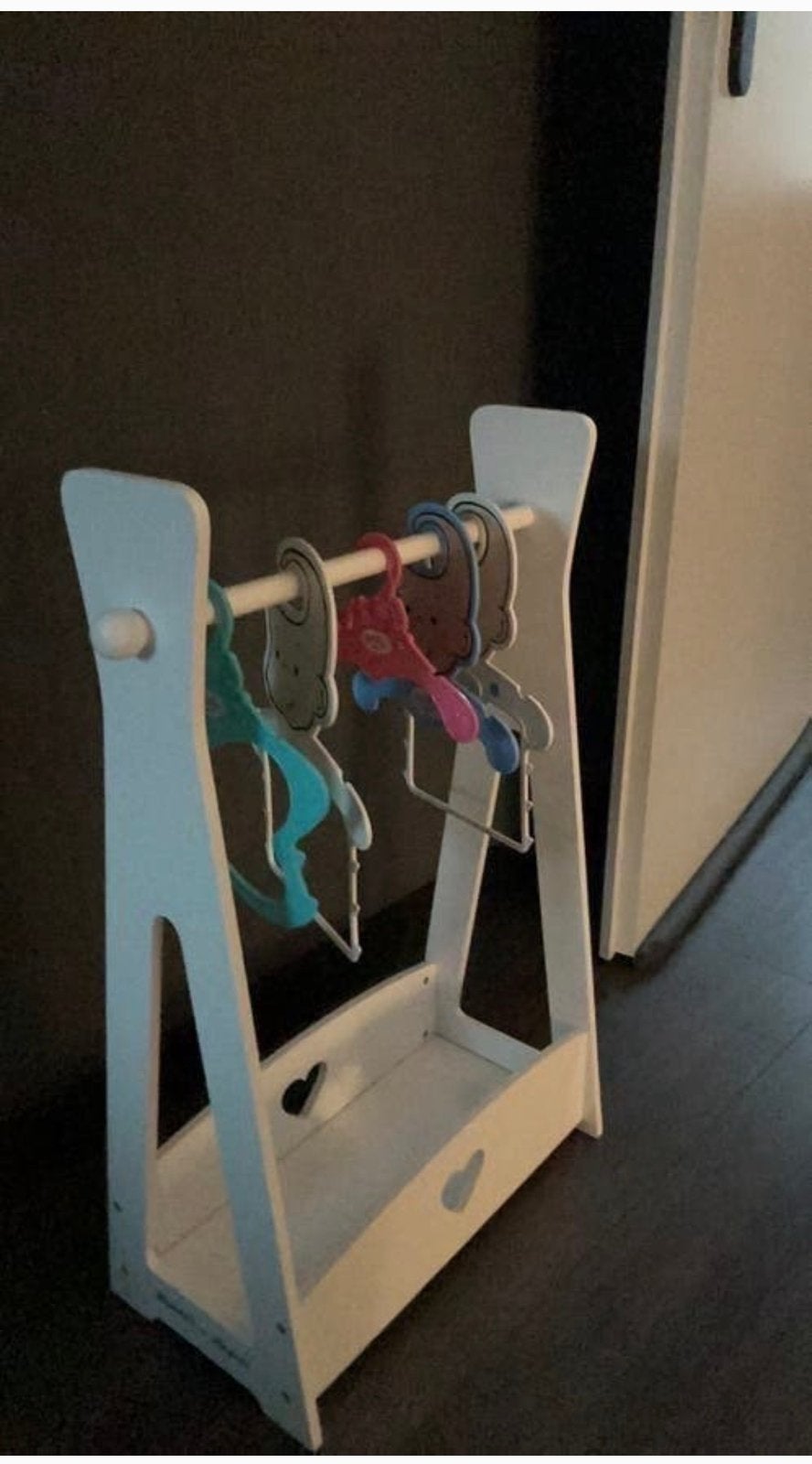 Kledingrekje met Baby Born kleerhangers, Ophalen of Verzenden, Zo goed als nieuw, Babypop
