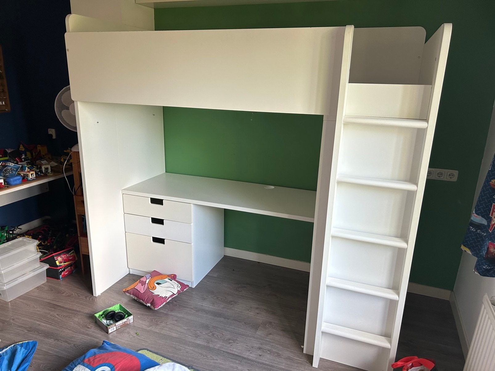Ikea Hoogslaper Smastad wit, Kinderen en Baby's, Kinderkamer | Stapelbedden en Hoogslapers, Ophalen, Gebruikt, Hoogslaper