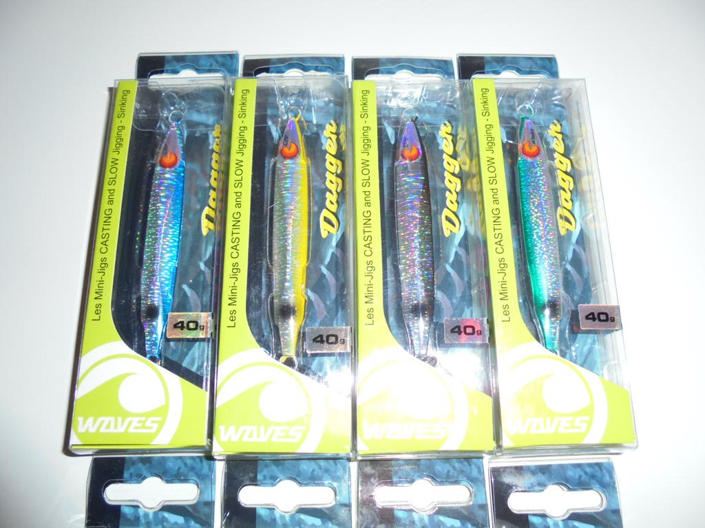 Waves Dagger Mini Jigs Casting Spinning en Jigging 40-20-10g, Watersport en Boten, Ophalen of Verzenden, Nieuw, Overige typen