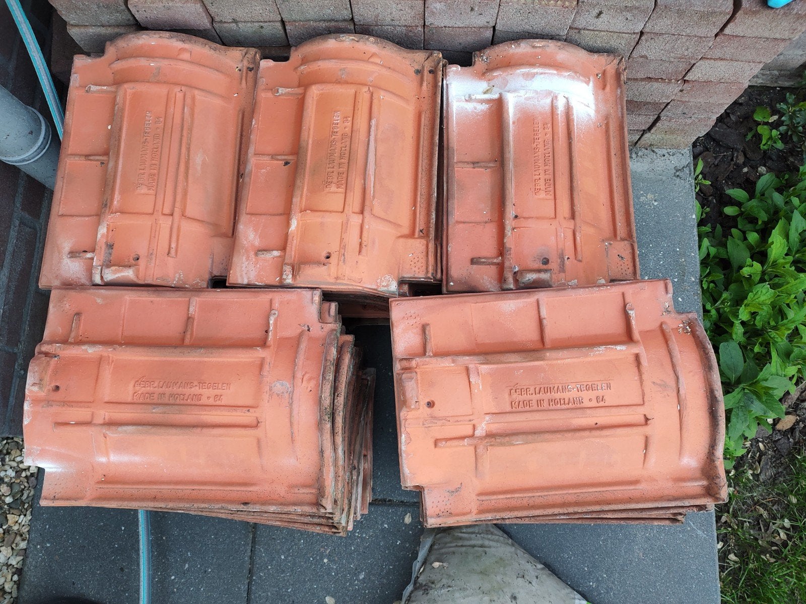 Gebruikte Gebr. Laumans Tegelen dakpannen - Made in Holland, Ophalen, Gebruikt, Minder dan 20 cm, Minder dan 20 cm