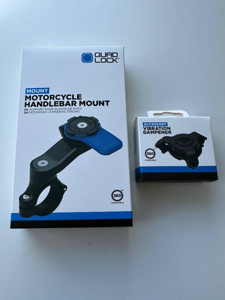 QuadLock handlebar mount and damper (nieuw), Motoren, Ophalen of Verzenden, Nieuw