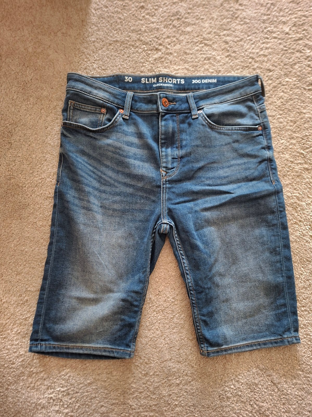 C&A spijkershort maat 30, Blauw, W32 (confectie 46) of kleiner, Zo goed als nieuw, C&A