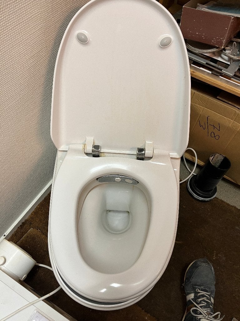 Geberit luxe douche-wc Aquaclean 8000plus toiletpot., Ophalen, Gebruikt, Steen, Toilet
