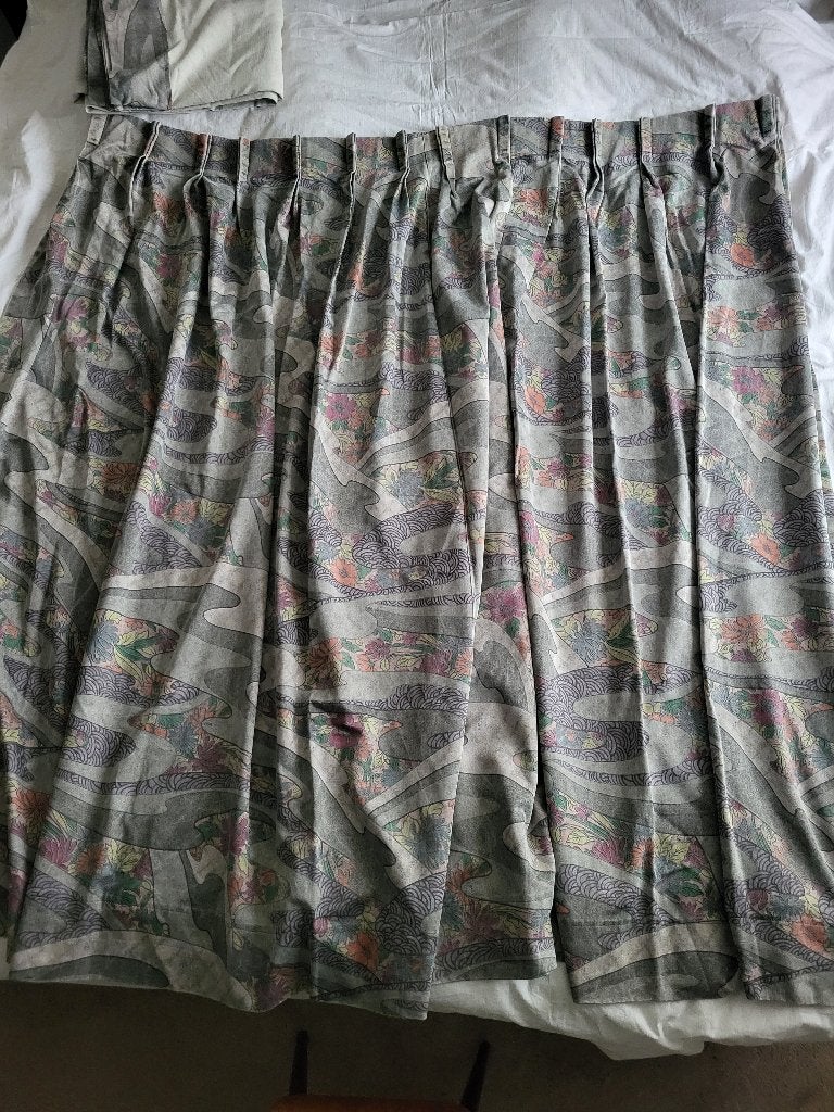 Gordijnen grijs.                     Hoogte 195 cm., Ophalen of Verzenden, Grijs, 195 cm, Gebruikt