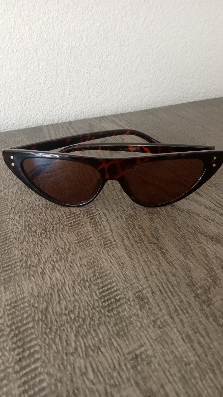 Stijlvolle Cat-Eye Zonnebril met Luipaardprint, Overige merken, Zonnebril, Bruin, Ophalen of Verzenden