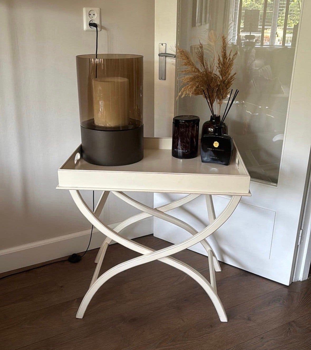 Butler tray bijzettafel sidetable, Ophalen, 50 tot 100 cm, Zo goed als nieuw, 25 tot 50 cm